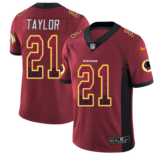 Commanders #21 Sean Taylor Burgundy Red Team Color Men's Stitched Limited Rush Drift Fashion Jersey