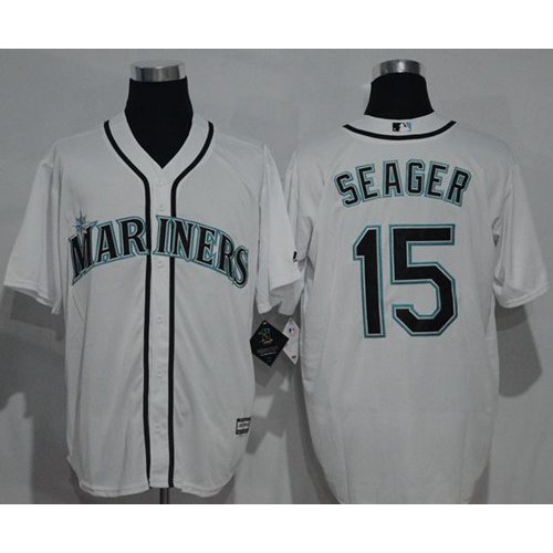 Seattle Mariners #15 Kyle Seager White New Cool Base Stitched Jersey Men's