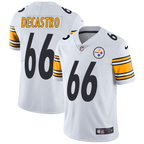 Pittsburgh Steelers #66 David DeCastro White Men's Stitched Vapor Untouchable Limited Jersey Men's