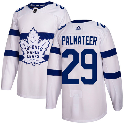 Adidas Maple Toronto Maple Leafs #29 Mike Palmateer White Authentic 2018 Stadium Series Stitched Jersey Men's