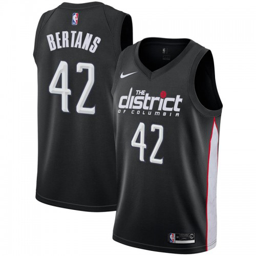 Washington Wizards #42 Davis Bertans Black Womens Swingman City Edition 2018/19 Jersey Womens