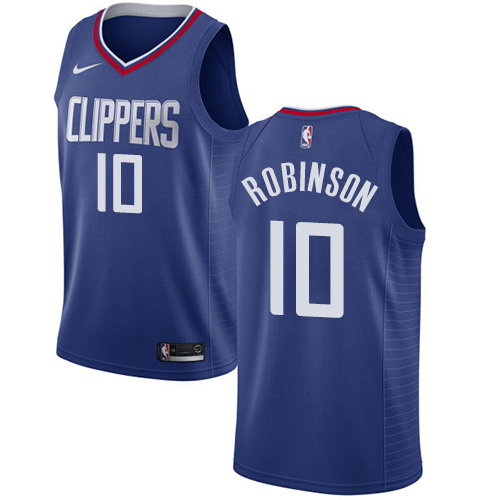 Los Angeles Clippers #10 Jerome Robinson Blue Swingman Icon Edition Jersey Mens