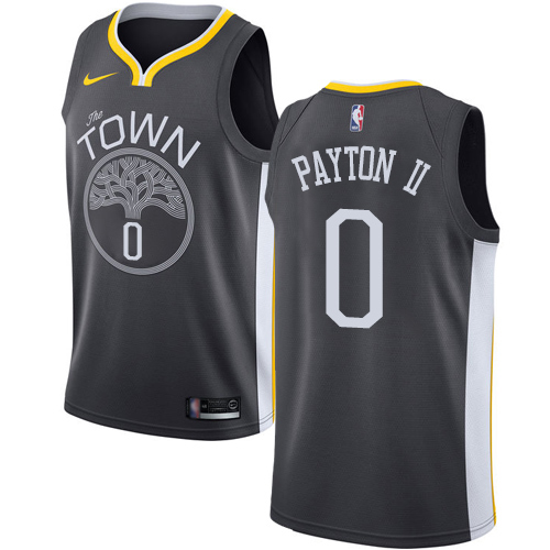 Golden State Warriors #0 Gary Payton II Black Youth Swingman Statement Edition Jersey Youth