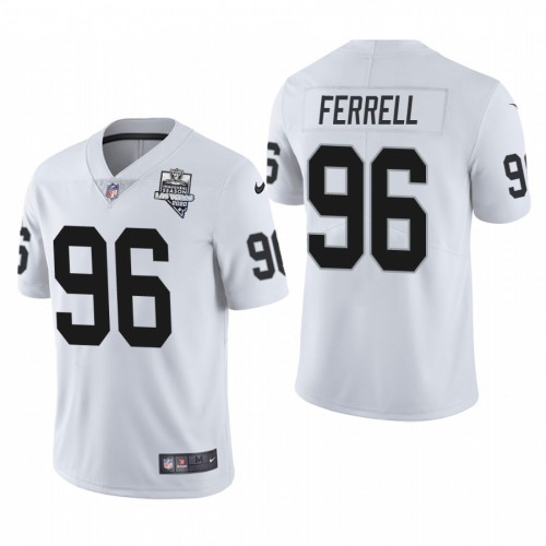 Las Vegas Las Vegas Raiders #96 Clelin Ferrell Men's 2020 Inaugural Season Vapor Limited Jersey White Men's