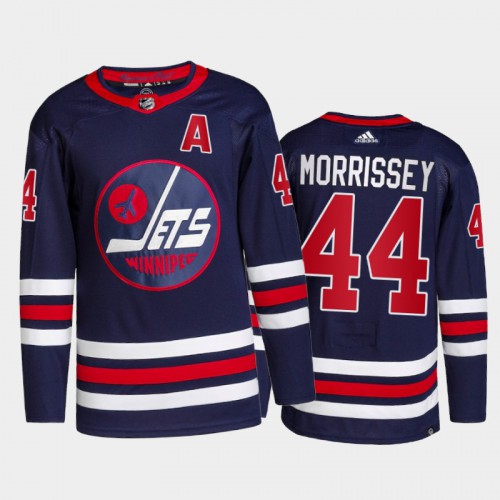 Adidas Winnipeg Jets #44 Josh Morrissey Men's 2021-22 Alternate Authentic Jersey - Navy Men's