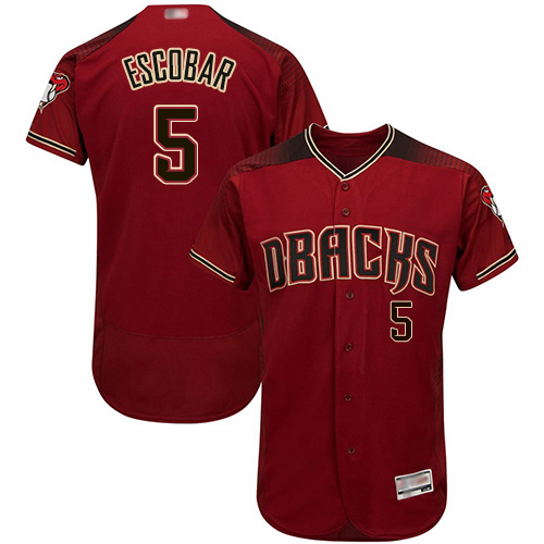 Arizona Diamondbacks #5 Eduardo Escobar Sedona Red Flexbase Authentic Collection Stitched Jersey Men's