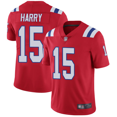 New England Patriots #15 N'Keal Harry Red Alternate Youth Stitched Vapor Untouchable Limited Jersey Youth