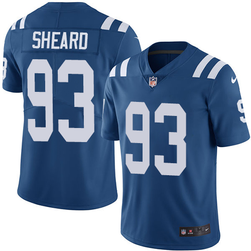 Indianapolis Colts #93 Jabaal Sheard Royal Blue Youth Stitched Limited Rush Jersey Youth