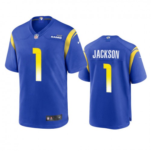 Los Angeles Los Angeles Rams #1 Desean Jackson Men's Game Jersey - Royal Men's