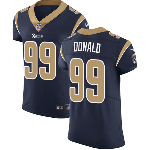 Rams #99 Aaron Donald Navy Blue Team Color Men's Stitched Vapor Untouchable Elite Jersey