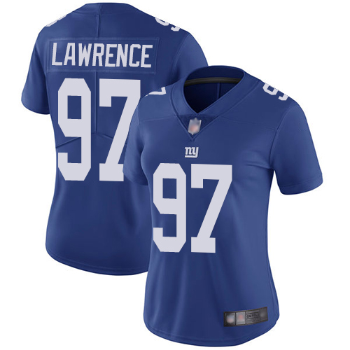 Giants #97 Dexter Lawrence Royal Blue Team Color Women's Stitched Vapor Untouchable Limited Jersey