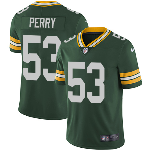 Green Bay Packers #53 Nick Perry Green Team Color Men's Stitched Vapor Untouchable Limited Jersey Men's
