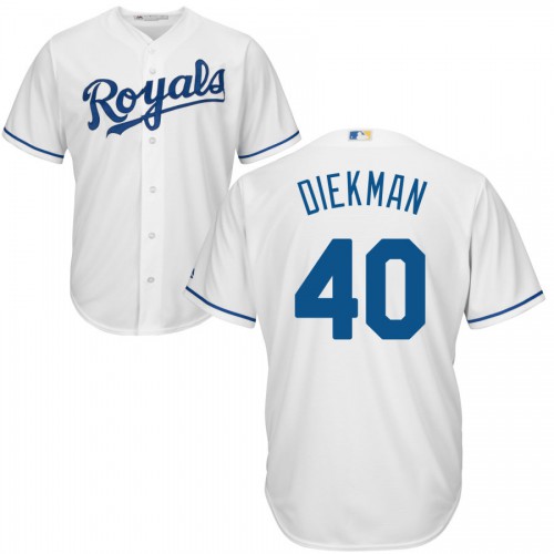 Kansas City Royals #40 Jake Diekman White Cool Base Stitched Jersey Men's