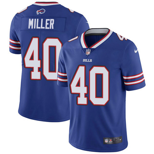 Bills #40 Von Miller Royal Blue Team Color Youth Stitched Vapor Untouchable Limited Jersey