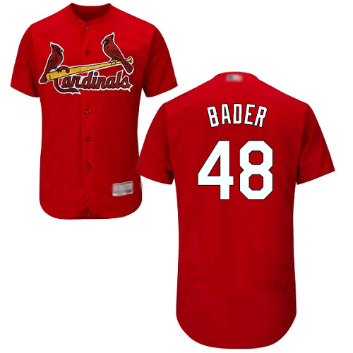St.Louis Cardinals #48 Harrison Bader Red Flexbase Authentic Collection Stitched Jersey Men's