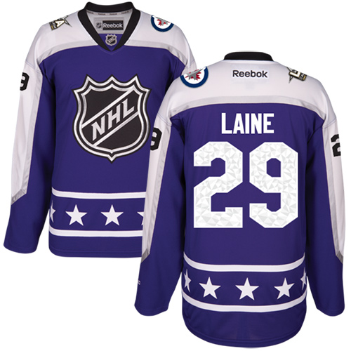 Winnipeg Jets #29 Patrik Laine Purple 2017 All-Star Central Division Women's Stitched Jersey Womens