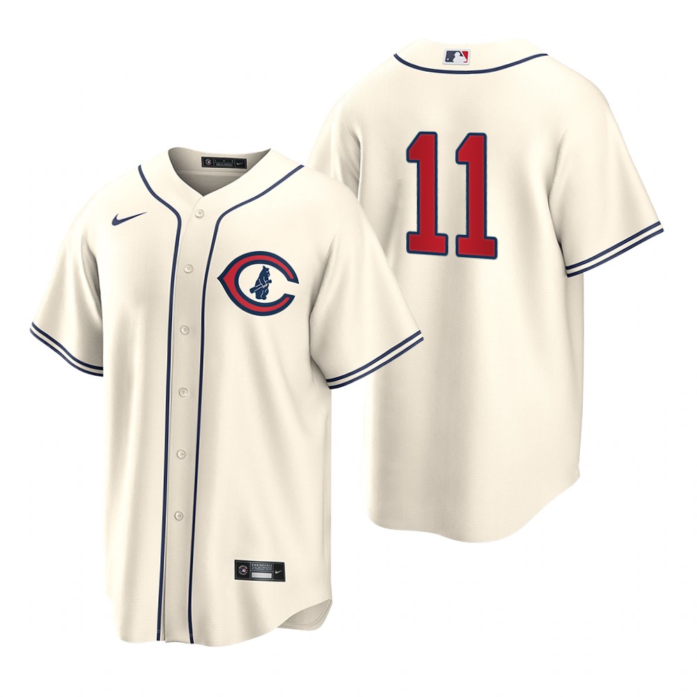 Chicago Cubs #11 Drew Smyly Men's 2022 Field Of Dreams Game Jersey - Cream