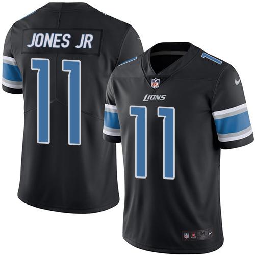 Detroit Lions #11 Marvin Jones Jr Black Youth Stitched Limited Rush Jersey Youth