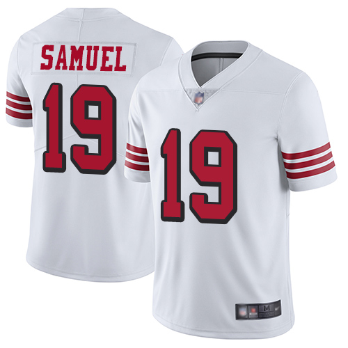 49ers #19 Deebo Samuel White Rush Youth Stitched Vapor Untouchable Limited Jersey