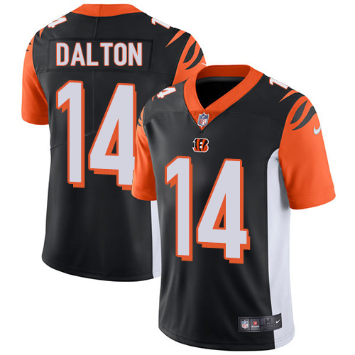 Cincinnati Bengals #14 Andy Dalton Black Team Color Men's Stitched Vapor Untouchable Limited Jersey Men's