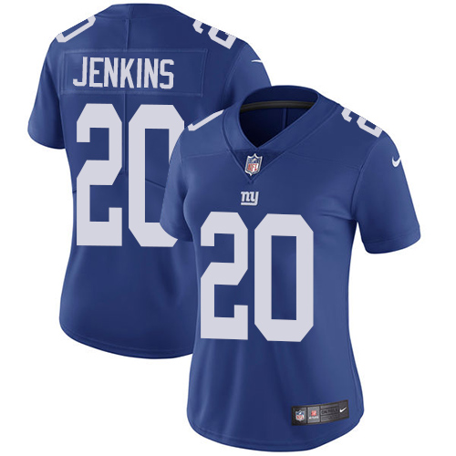 New York Giants #20 Janoris Jenkins Royal Blue Team Color Women's Stitched Vapor Untouchable Limited Jersey Womens