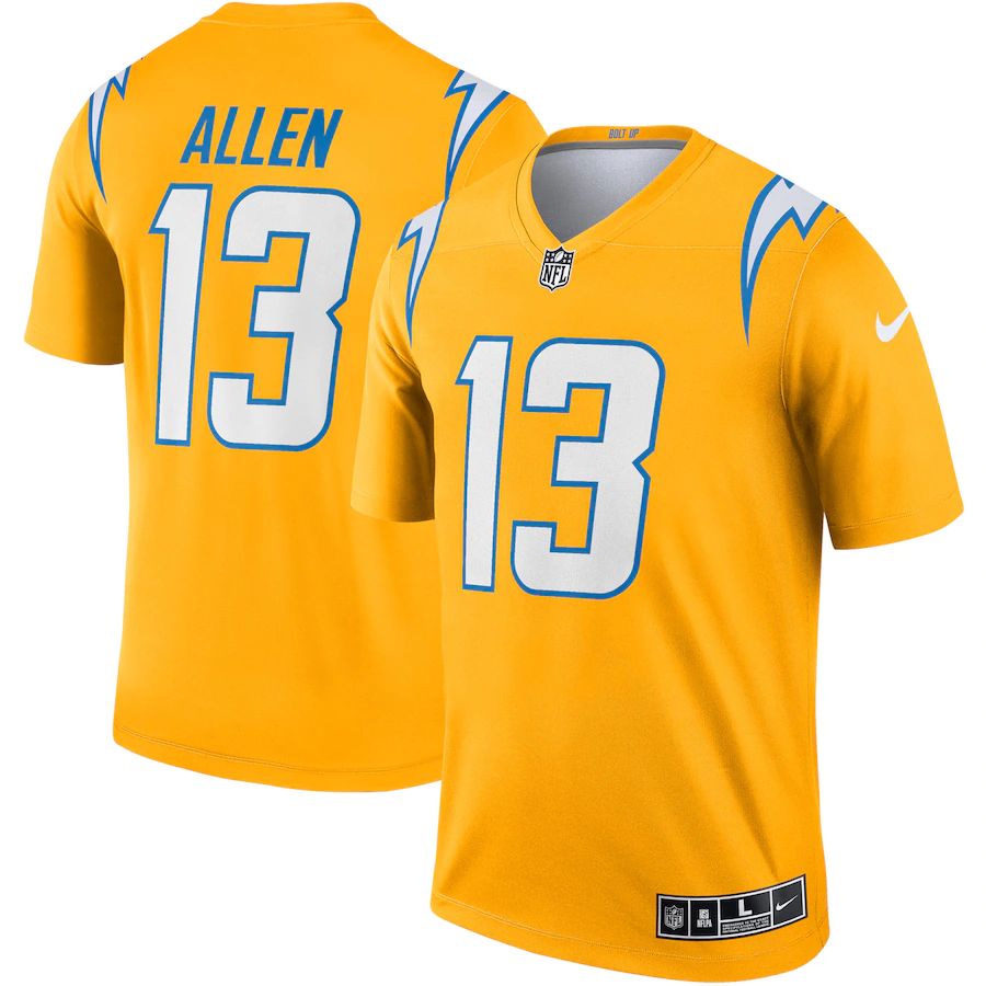Los Angeles Chargers #13 Keenan Allen Men's Gold Inverted Legend Jersey
