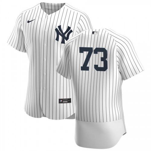 New York New York Yankees #73 Michael King Men's White Navy Home 2020 Authentic Player Jersey Men's