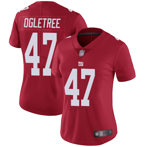 New York Giants #47 Alec Ogletree Red Alternate Women's Stitched Vapor Untouchable Limited Jersey Womens
