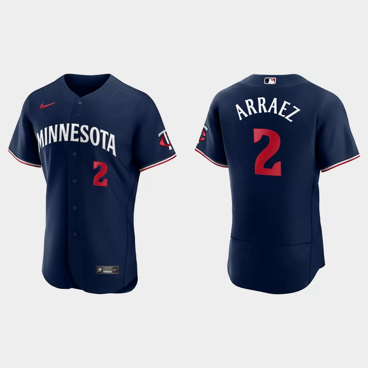 Minnesota Twins #2 Luis Arraez Men's 2023 Authentic Jersey - Navy