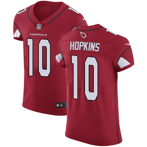 Cardinals #10 DeAndre Hopkins Red Team Color Men's Stitched Vapor Untouchable Elite Jersey
