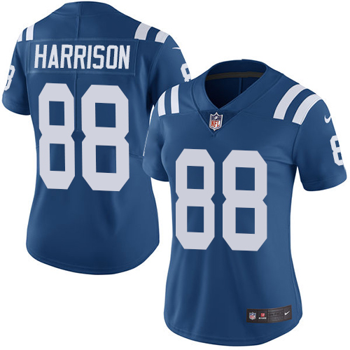 Indianapolis Colts #88 Marvin Harrison Royal Blue Team Color Women's Stitched Vapor Untouchable Limited Jersey Womens