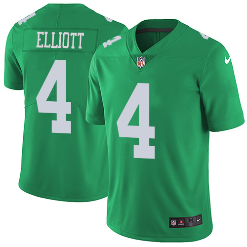 Philadelphia Eagles #4 Jake Elliott Green Men's Stitched Limited Rush Jersey Men's