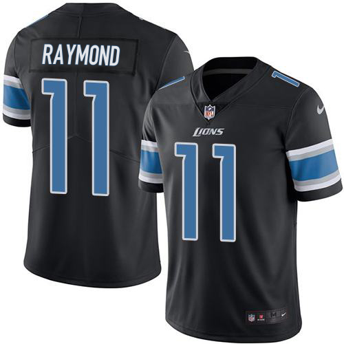 Lions #11 Kalif Raymond Black Youth Stitched Limited 2016 Salute To Service Jersey