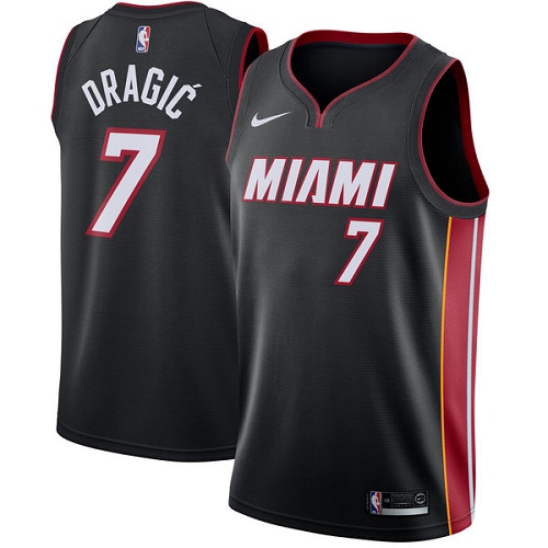 Miami Heat #7 Goran Dragic Black Youth Swingman Icon Edition Jersey Youth