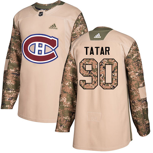 Adidas Montreal Canadiens #90 Tomas Tatar Camo Authentic 2017 Veterans Day Stitched Jersey Men's