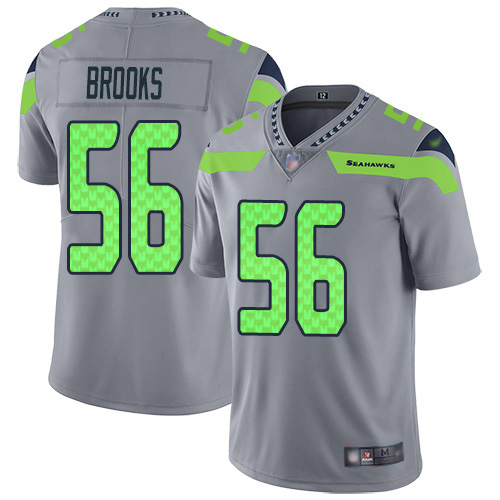 Seattle Seahawks #56 Jordyn Brooks Gray Youth Stitched Limited Inverted Legend Jersey Youth