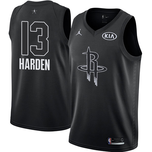 Houston Rockets #13 James Harden Black Youth Jordan Swingman 2018 All-Star Game Jersey Youth
