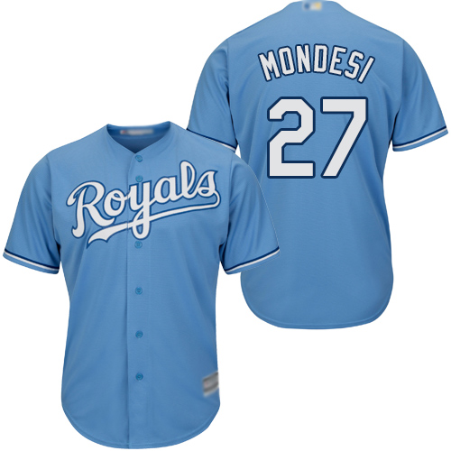 Kansas City Royals #27 Raul Mondesi Light Blue Cool Base Stitched Youth Jersey Youth