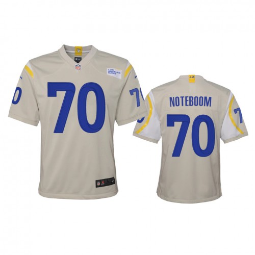 Los Angeles Los Angeles Rams #70 Joseph Noteboom Youth Game Jersey - Bone Youth