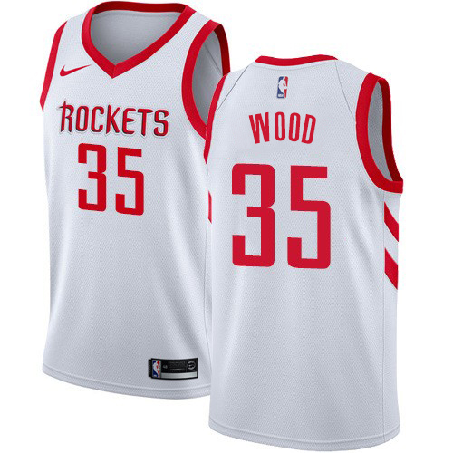 Houston Rockets #35 Christian Wood White Youth Swingman Association Edition Jersey Youth