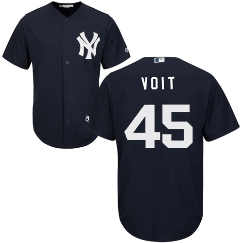 New York New York Yankees #45 Luke Voit Majestic Cool Base Jersey Navy Men's