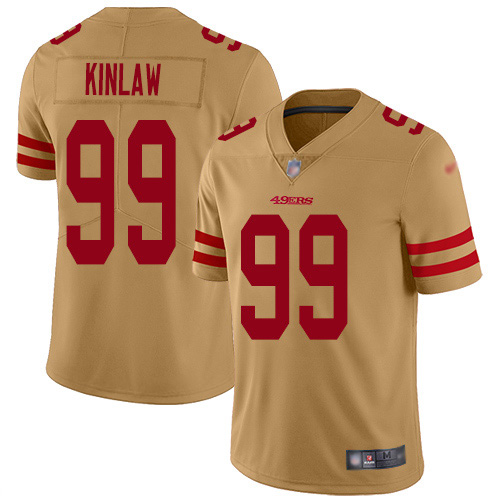 San Francisco 49ers #99 Javon Kinlaw Gold Youth Stitched Limited Inverted Legend Jersey Youth