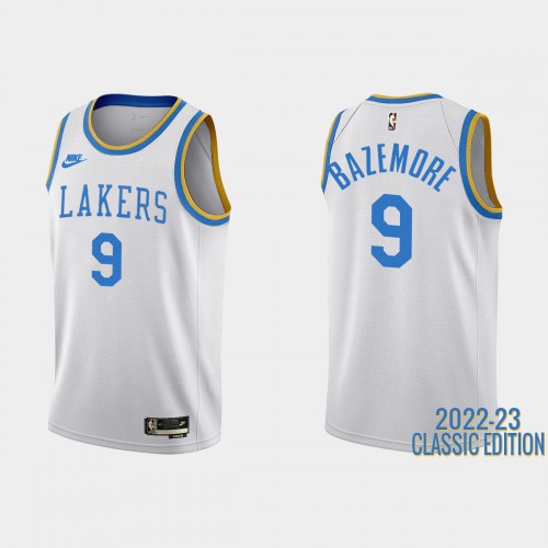 Los Angeles Los Angeles Lakers #9 Kent Bazemore White Mens 2022-23 Classic Edition Jersey Mens