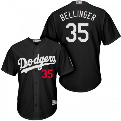 Los Angeles Dodgers #35 Cody Bellinger Black Turn Back The Clock Stitched Jersey Men's
