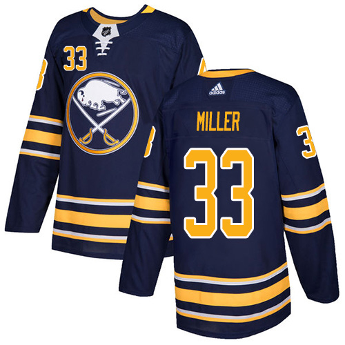 Adidas Buffalo Sabres #33 Colin Miller Navy Blue Home Authentic Stitched Youth Jersey Youth