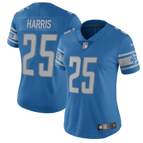 Detroit Lions #25 Will Harris Light Blue Team Color Women's Stitched Vapor Untouchable Limited Jersey Womens