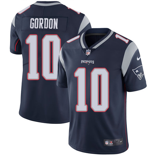 New England Patriots #10 Josh Gordon Navy Blue Team Color Youth Stitched Vapor Untouchable Limited Jersey Youth
