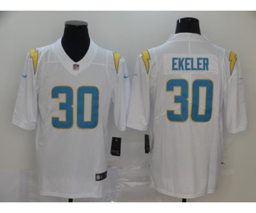 Men's Youth Women's Los Angeles Chargers #30 Austin Ekeler White Vapor Untouchable Stitched Limited Jersey