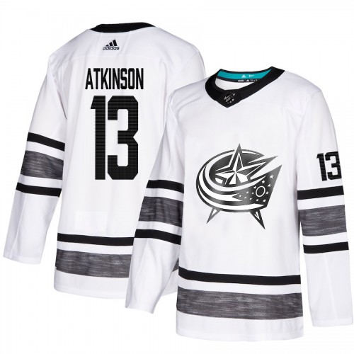 Adidas Columbus Blue Jackets #13 Cam Atkinson White Authentic 2019 All-Star Stitched Youth Jersey Youth