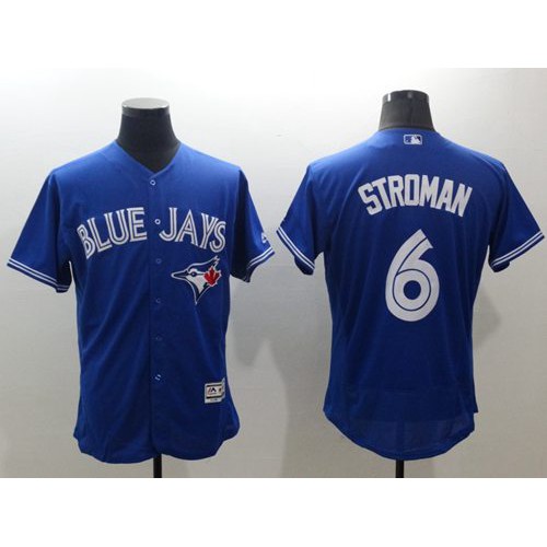 Toronto Blue Jays #6 Marcus Stroman Blue Flexbase Authentic Collection Stitched Jersey Men's